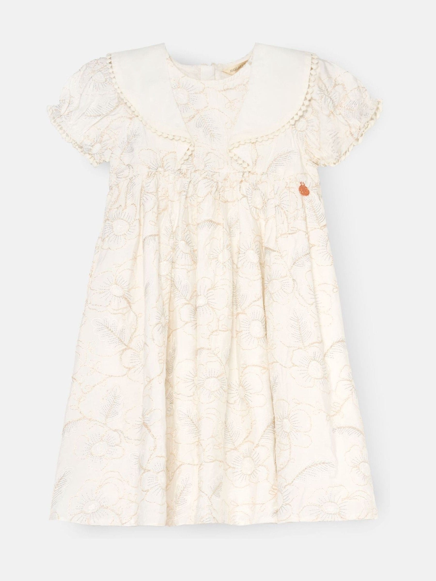 Angel & Rocket Natural Aurora Floral Embroidered Dress image 5