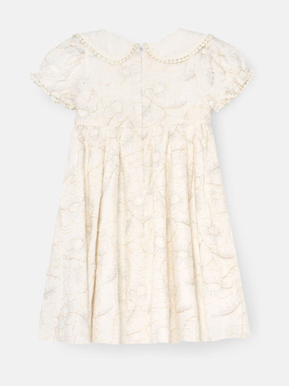 Angel & Rocket Natural Aurora Floral Embroidered Dress image 6