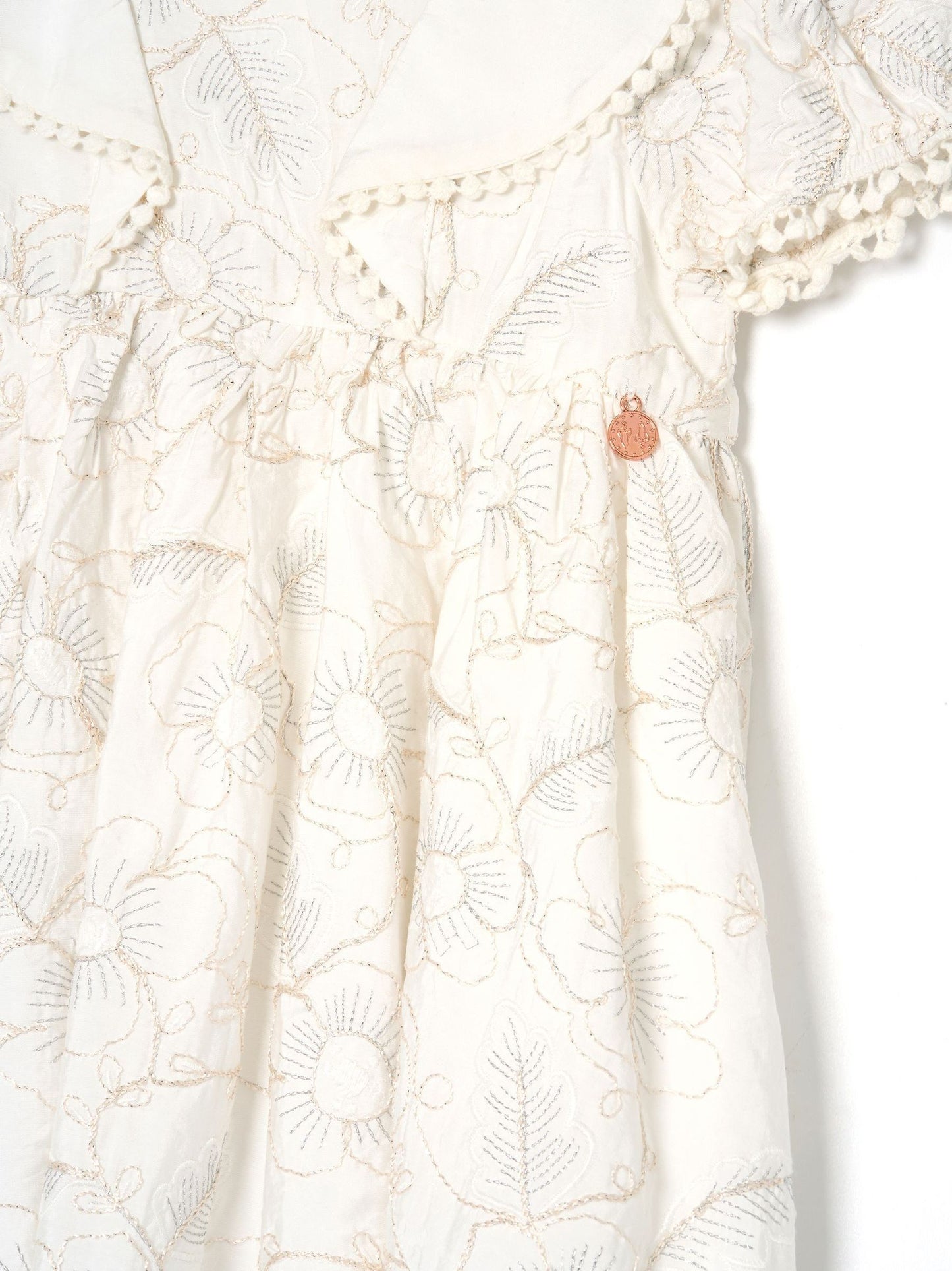 Angel & Rocket Natural Aurora Floral Embroidered Dress image 7