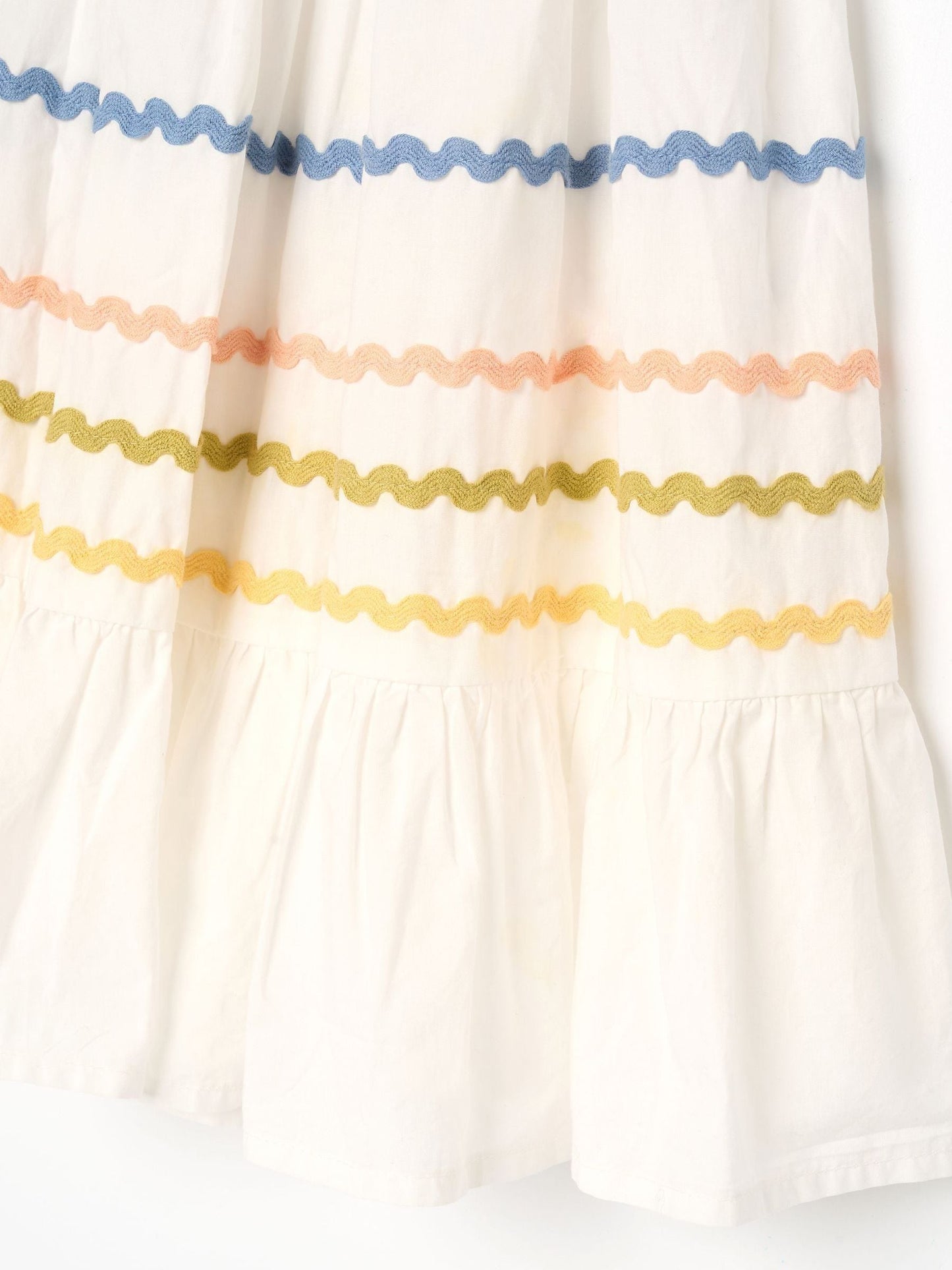Angel & Rocket White Monique Ric Rac Detail Maxi Dress image 10