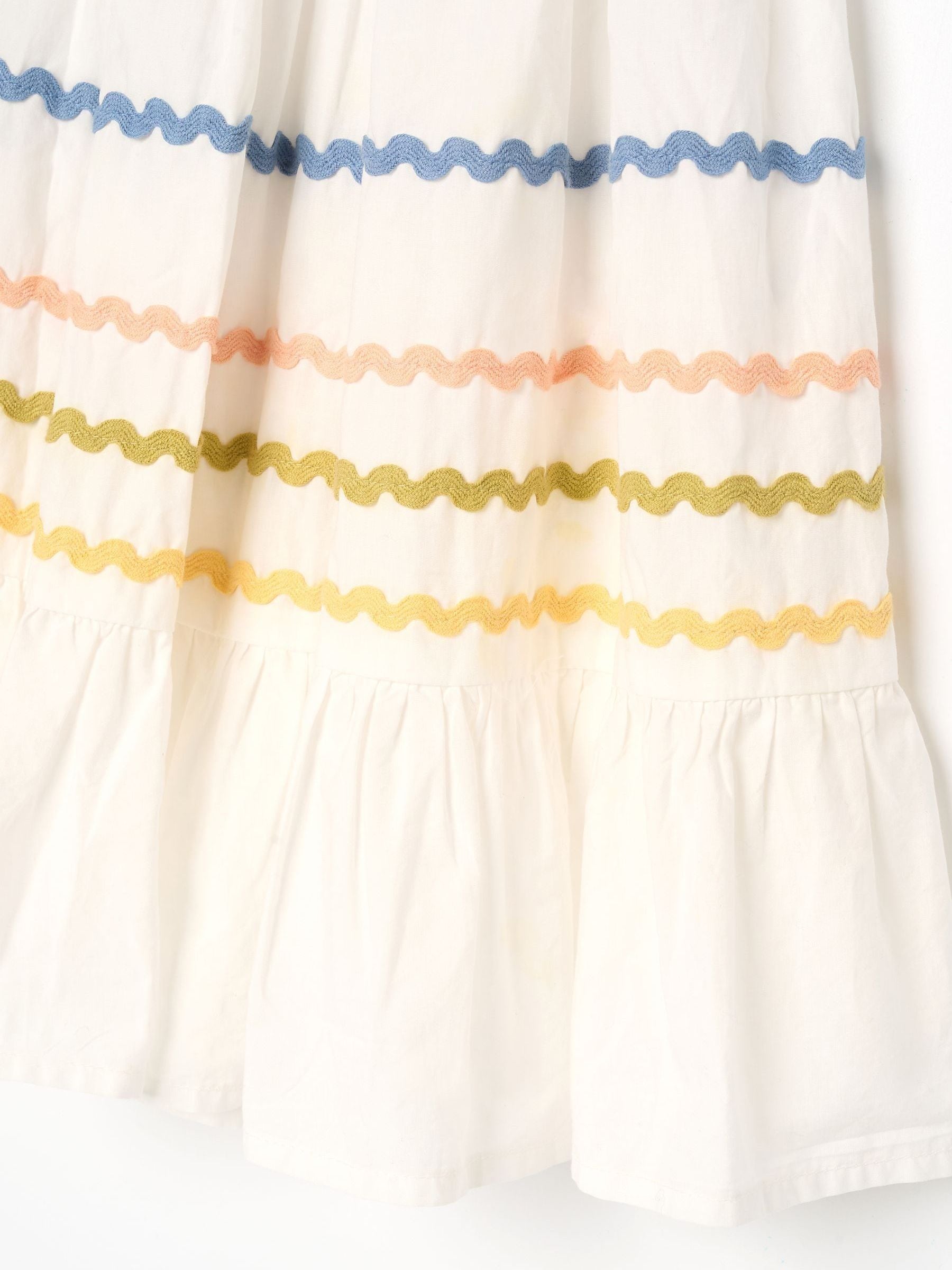 Angel & Rocket White Monique Ric Rac Detail Maxi Dress image 10