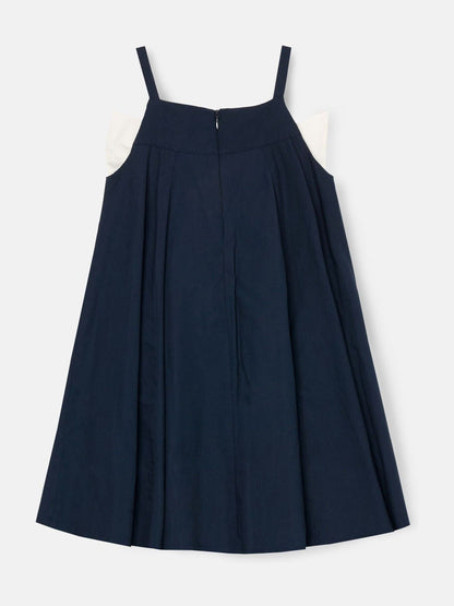Angel & Rocket Blue Libby Navy Bow Front Dress image 7