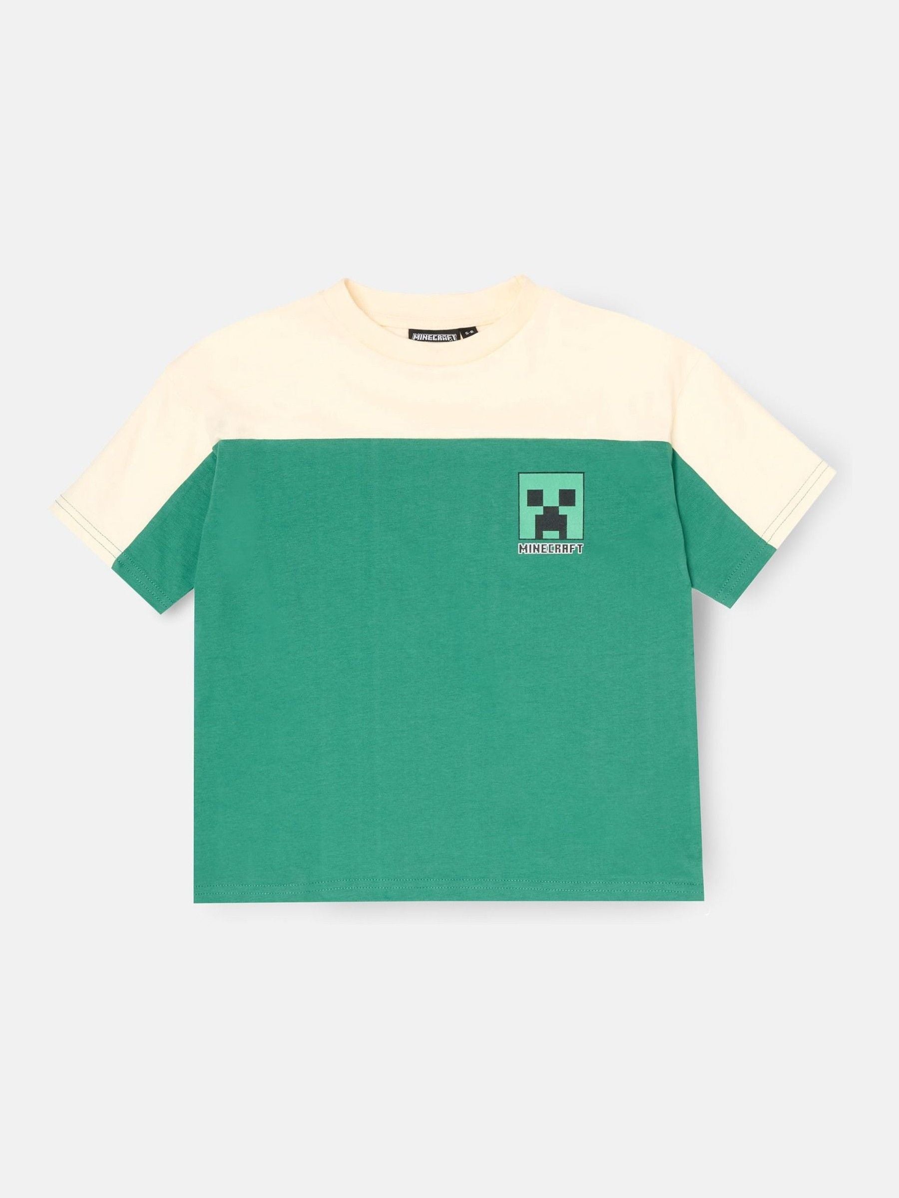 Dsiney Kidz - Angel & Rocket Green Minecraft Oversized Varsity T-Shirt image 4