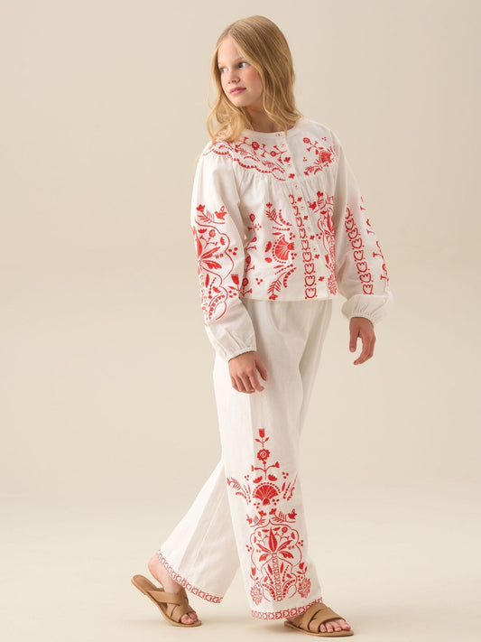 Dsiney Kidz - Angel & Rocket White Pippa Embroidered Blouse image 2