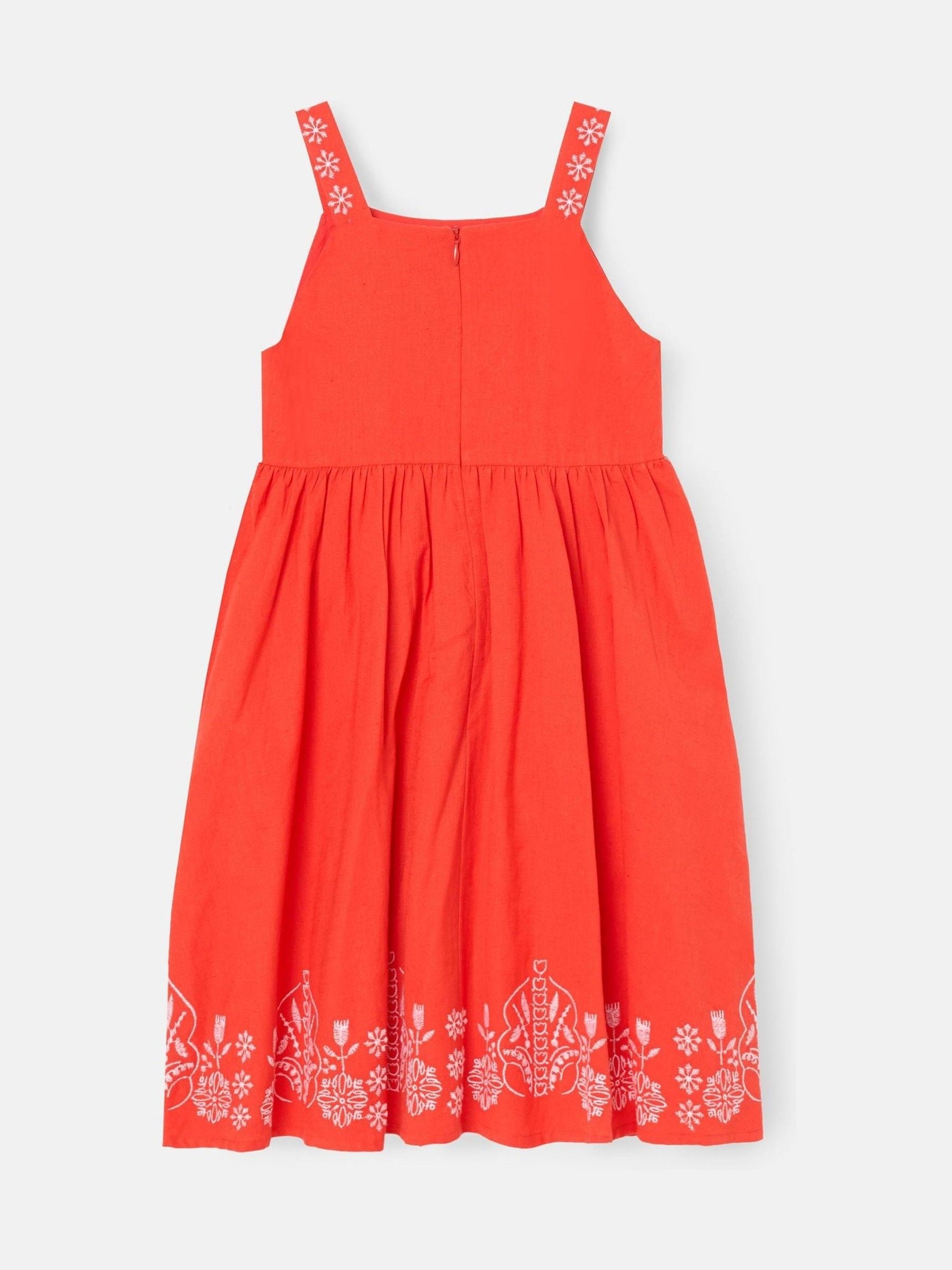 Angel & Rocket Red Pippa Red Embroidered Dress image 6
