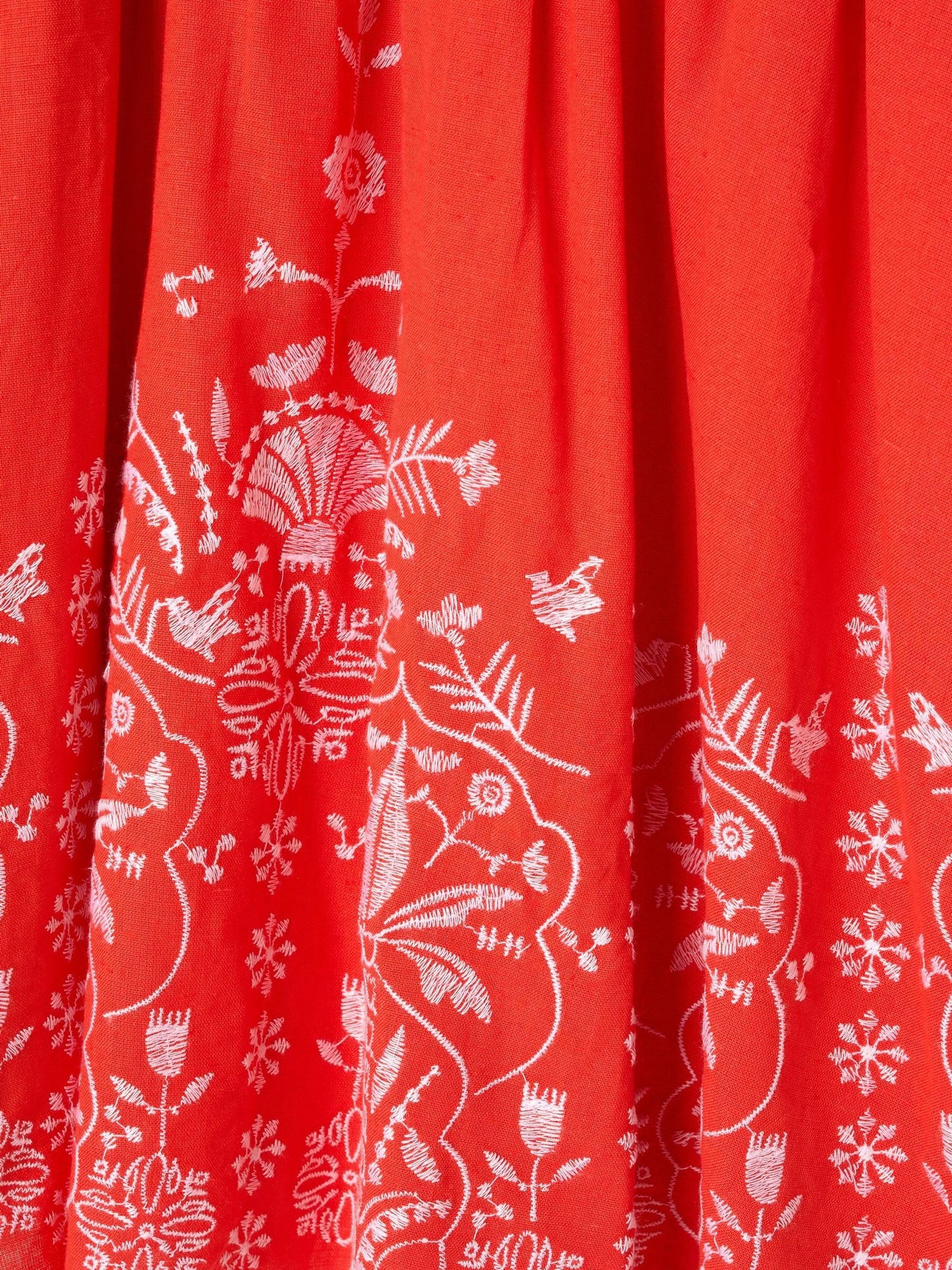 Angel & Rocket Red Pippa Red Embroidered Dress image 7