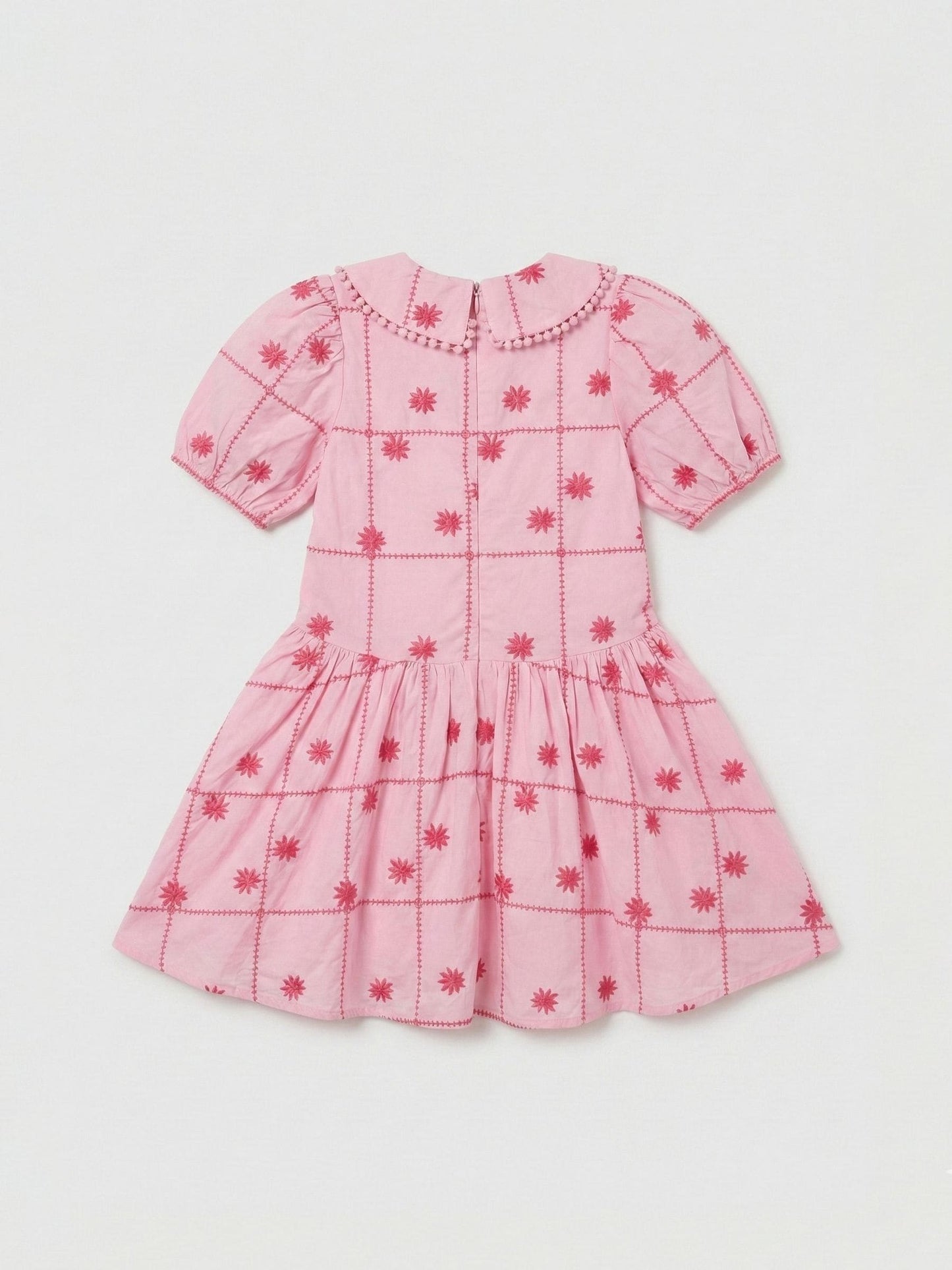 Angel & Rocket Pink Louise Embroidered Dress image 7