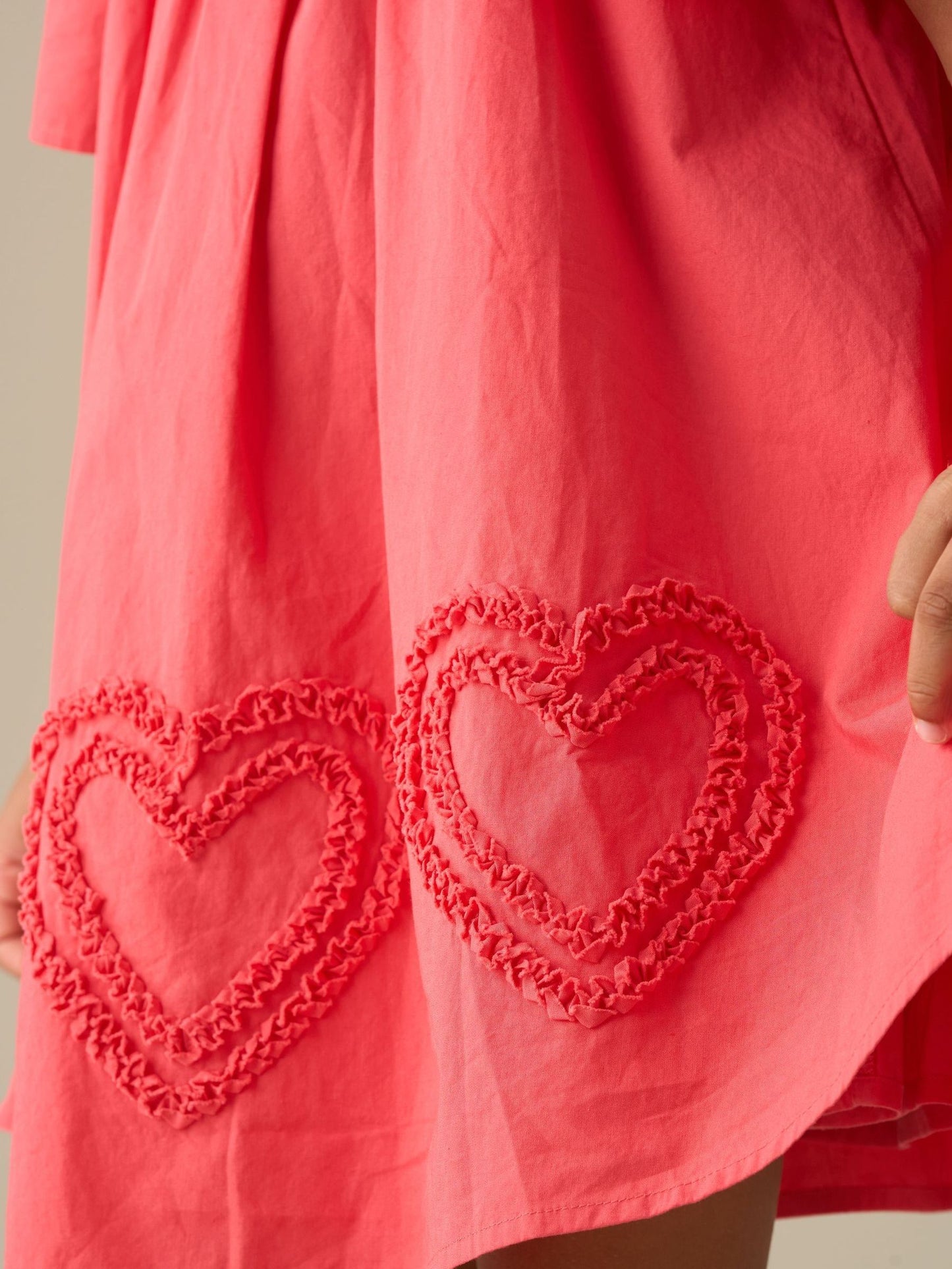 Angel & Rocket Pink Lori Heart Swing Dress image 3