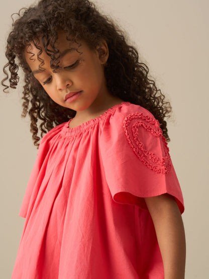 Angel & Rocket Pink Lori Heart Swing Dress image 4