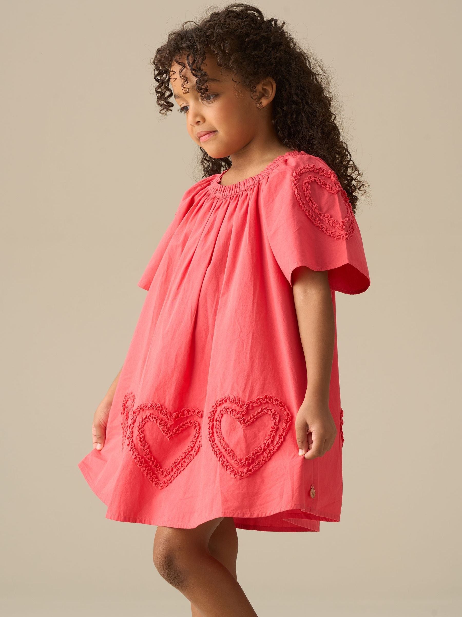 Angel & Rocket Pink Lori Heart Swing Dress image 5