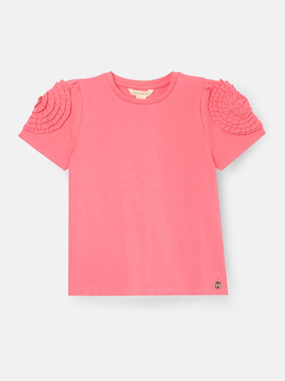 Dsiney Kidz - Angel & Rocket Pink Nila Flower Corsage T-Shirt image 5