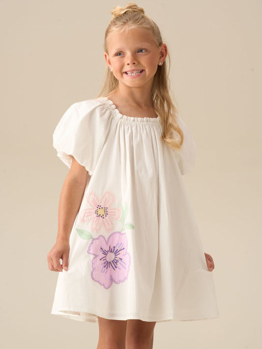Dsiney Kidz - Angel & Rocket White Coletta Puff Sleeve Swing Dress image 2