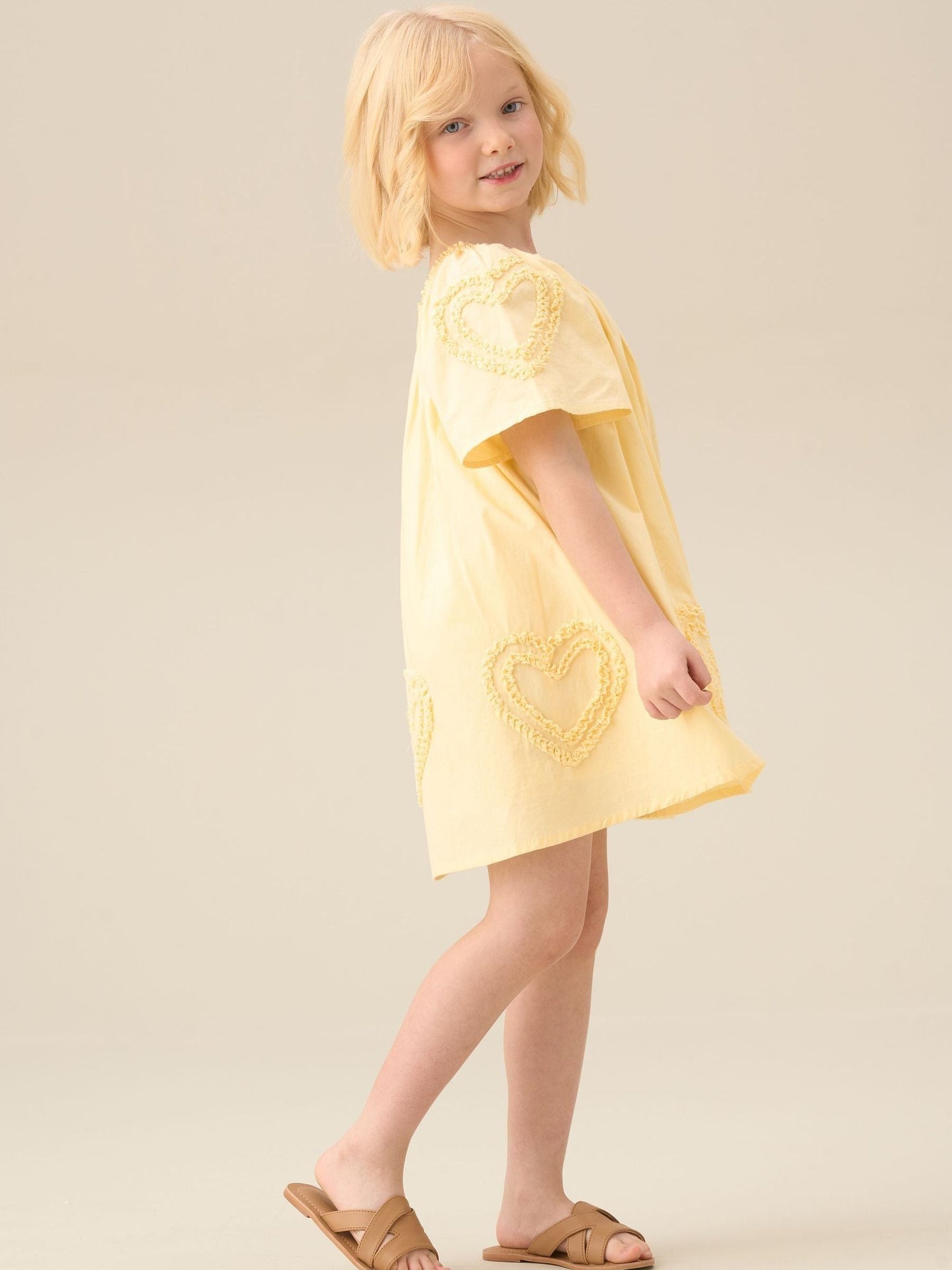 Angel & Rocket Yellow Lori Heart Swing Dress image 3