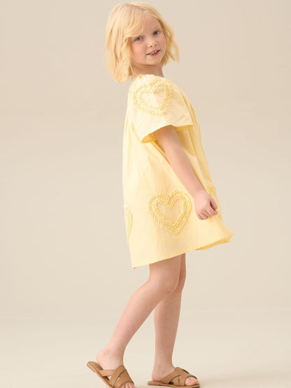 Angel & Rocket Yellow Lori Heart Swing Dress image 3