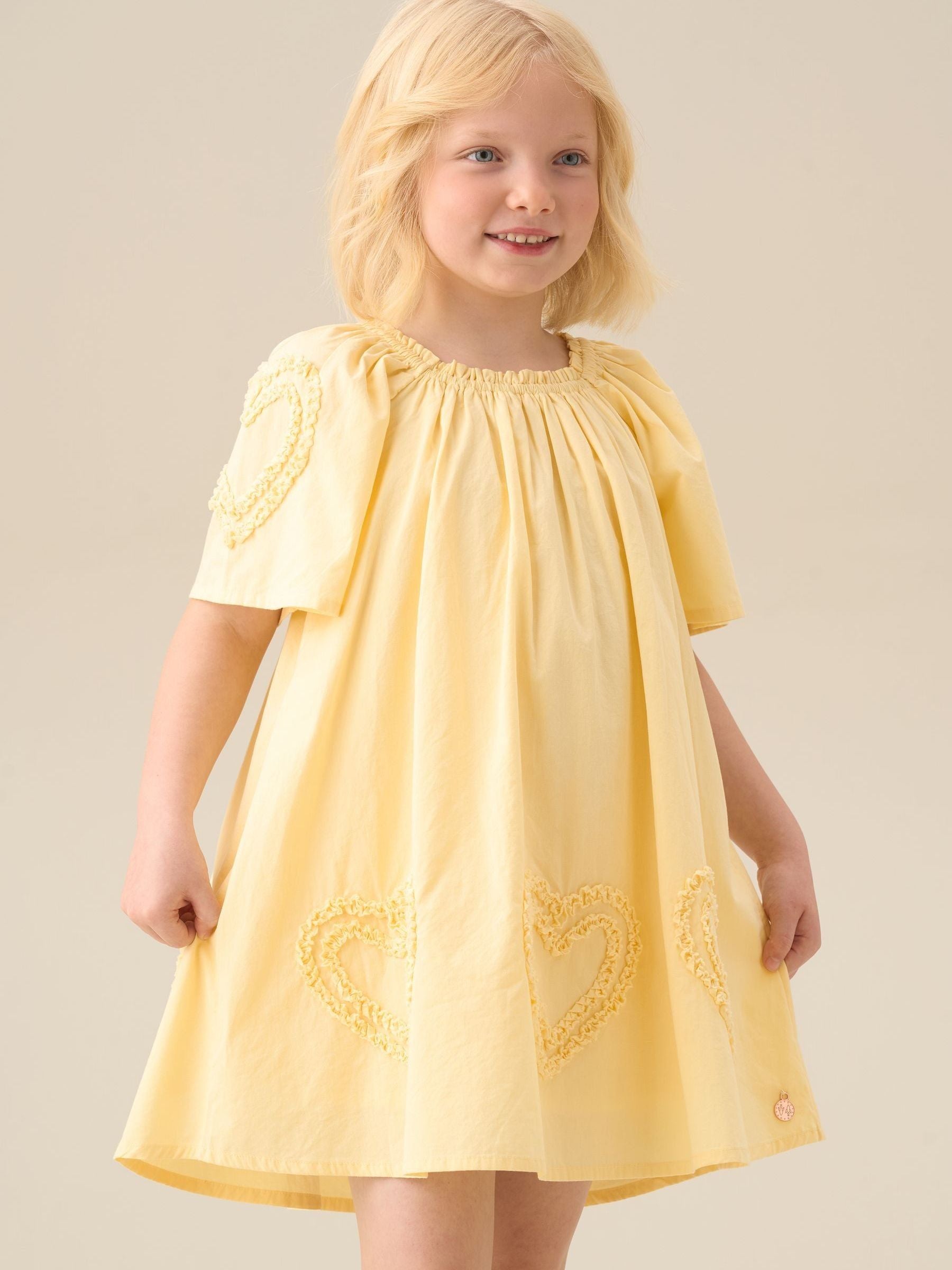 Angel & Rocket Yellow Lori Heart Swing Dress image 5