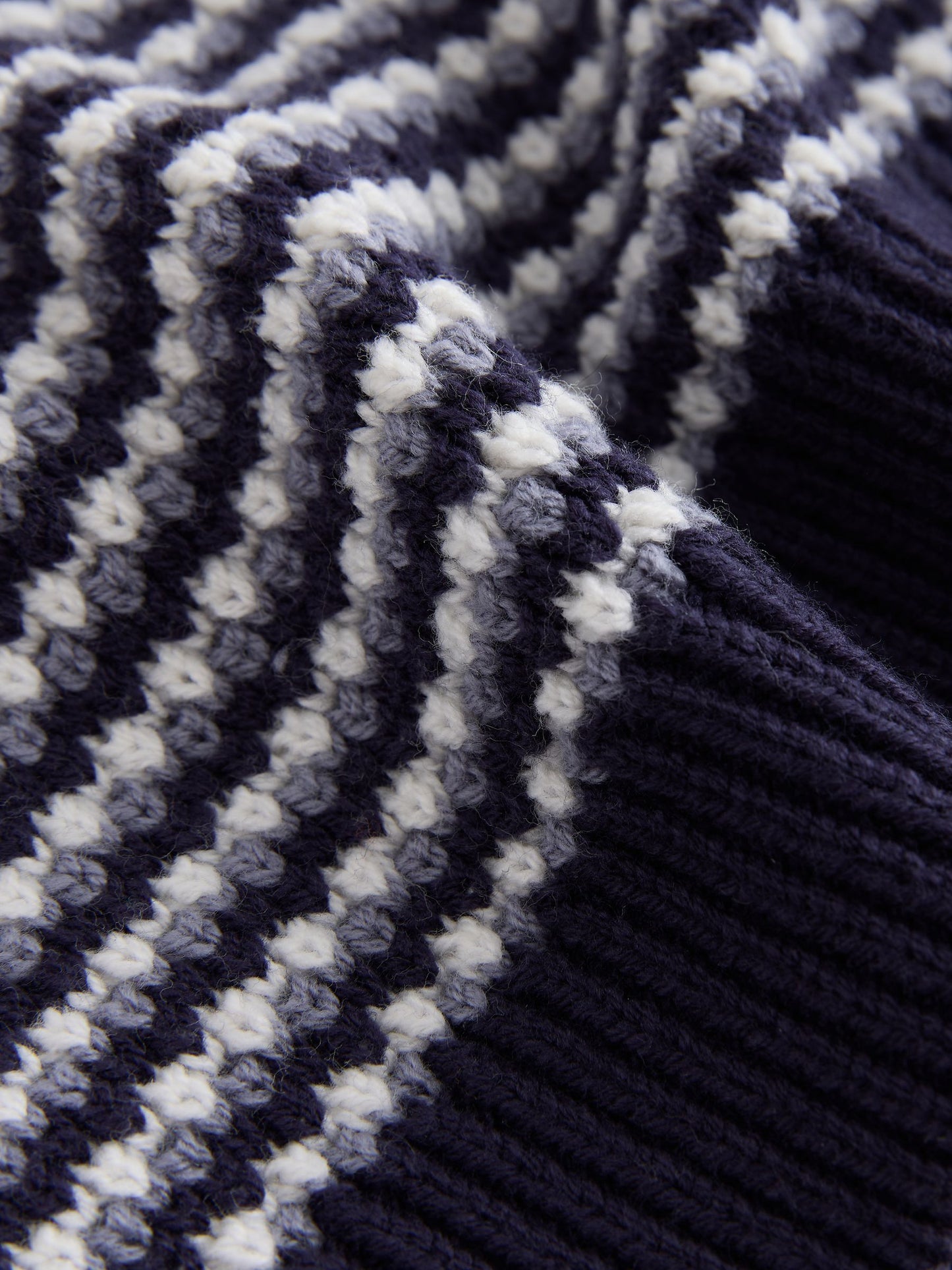 Dsiney Kidz - Navy/Blue Textured Knitted Polo Shirt (3-16yrs) image 7