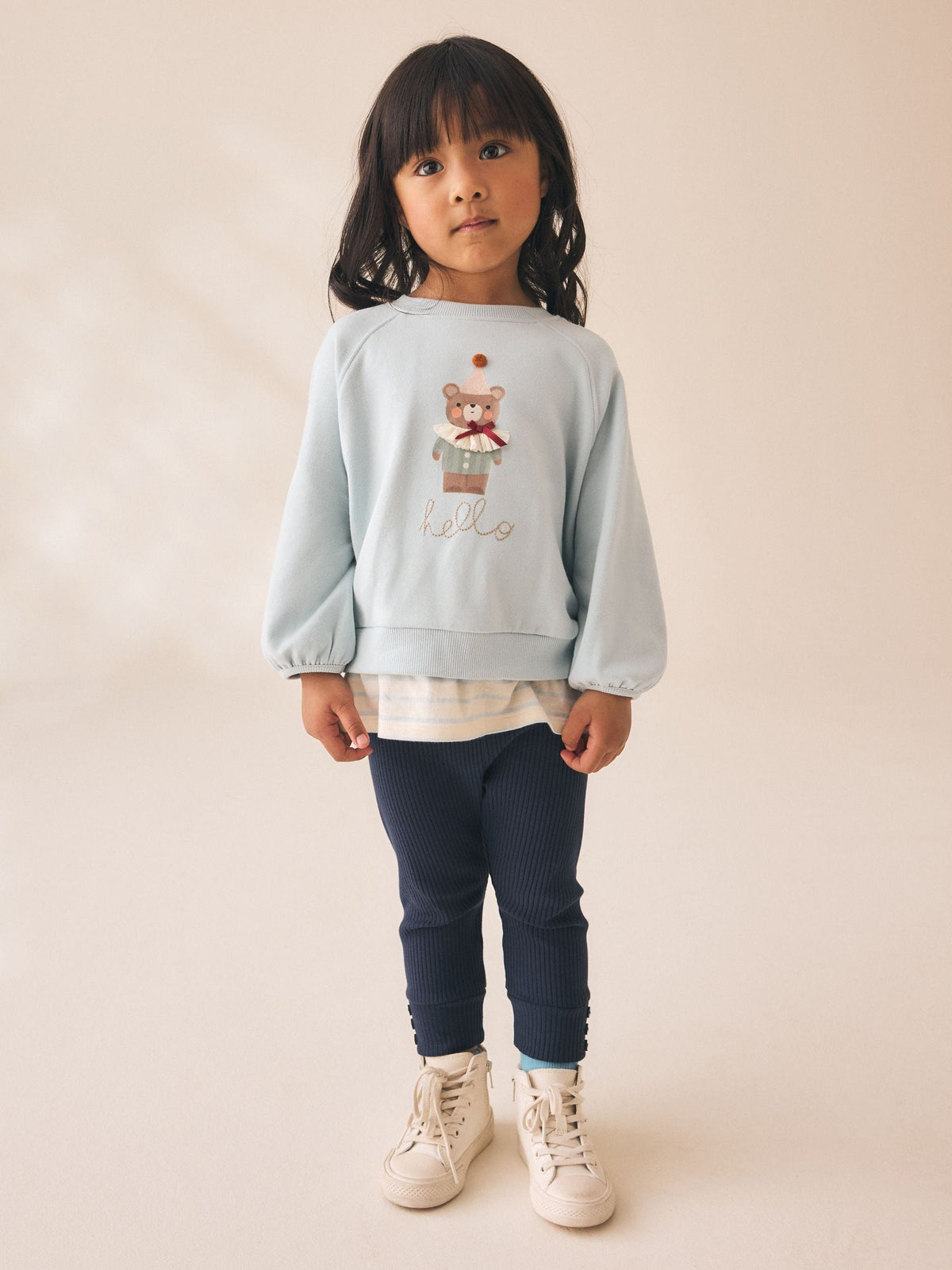 Dsiney Kidz - Blue Bear Sweatshirt and Leggings Set (3mths-7yrs) image 2