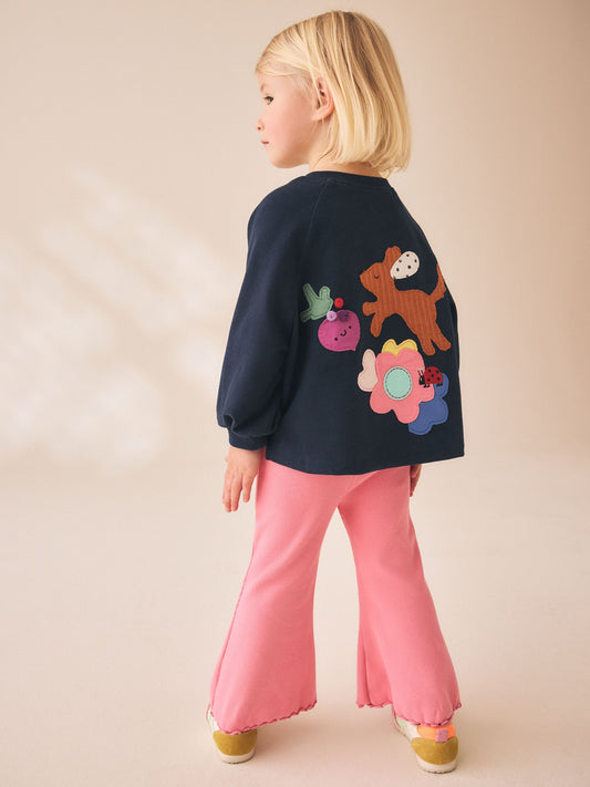 Dsiney Kidz - Navy Dog Long Sleeve Top and Leggings Set (3mths-7yrs) image 2