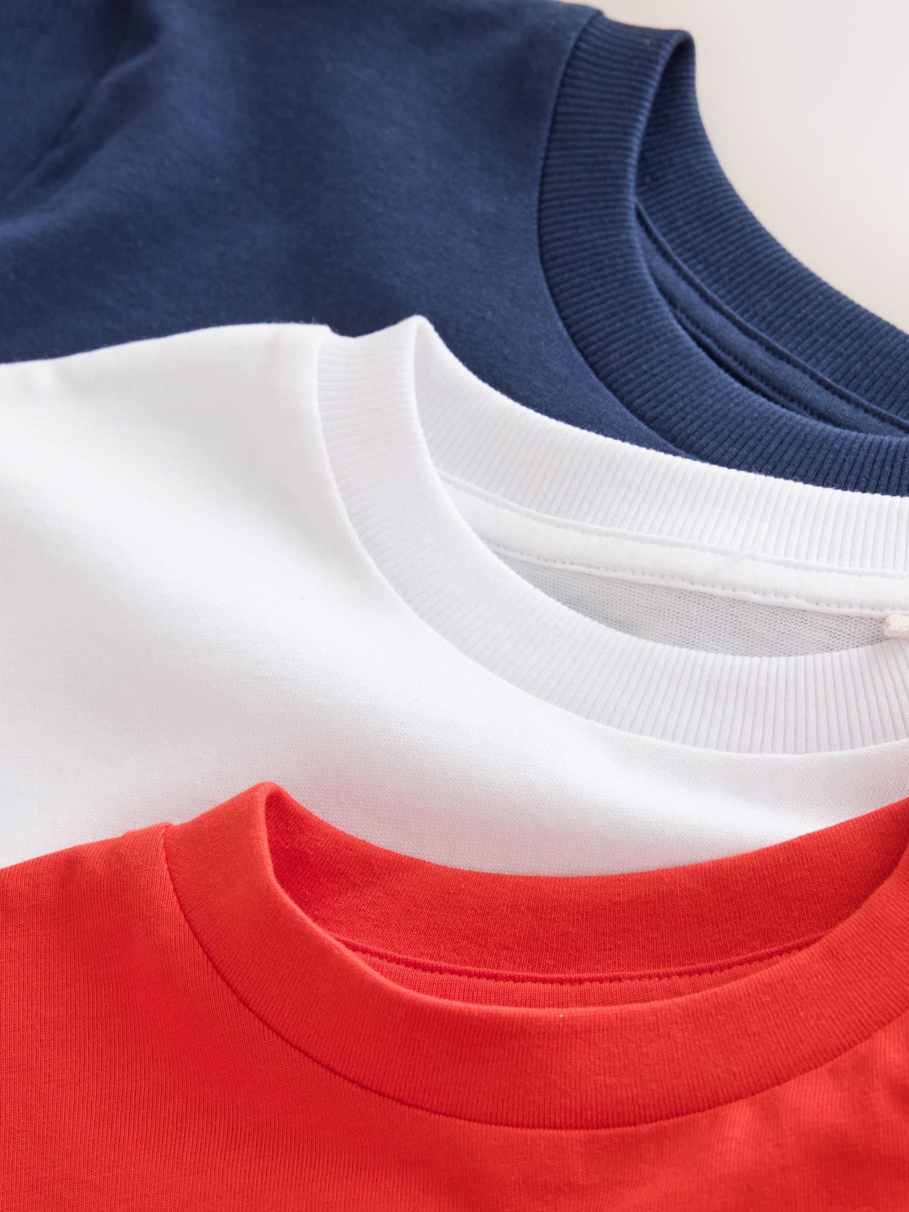 Dsiney Kidz - Red/White/Navy Racing Graphic Long Sleeve Relaxed Fit T-Shirts 3 Pack (3-16yrs) image 6