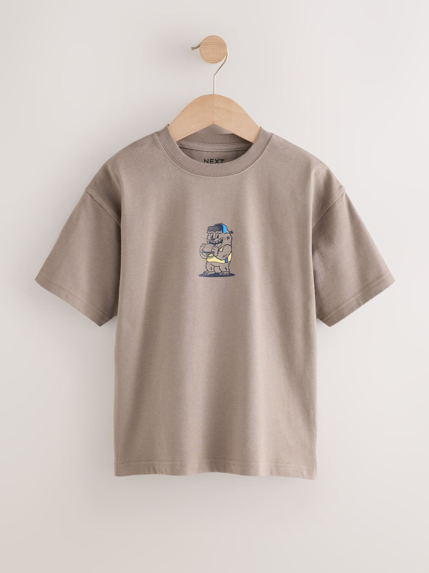 Dsiney Kidz - Blue/Neutral/Plum Relaxed Fit Graphic Print Short Sleeve T-Shirts 3 Pack (3-16yrs) image 2