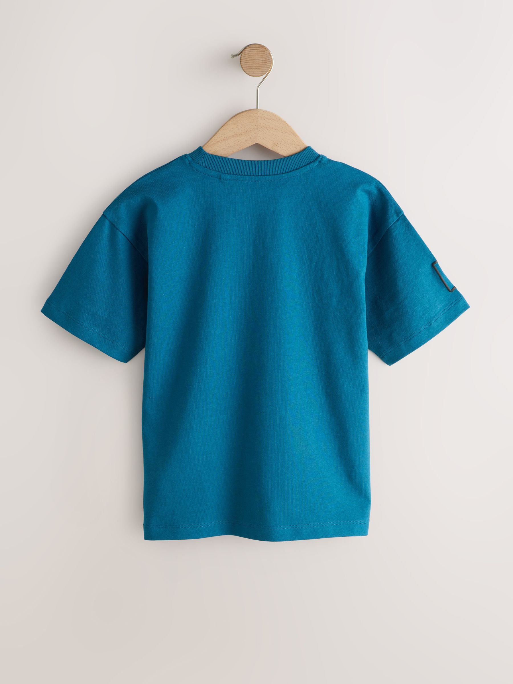 Dsiney Kidz - Blue/Grey/Tan Relaxed Fit Graphic Print Short Sleeve T-Shirts 3 Pack (3-16yrs) image 5