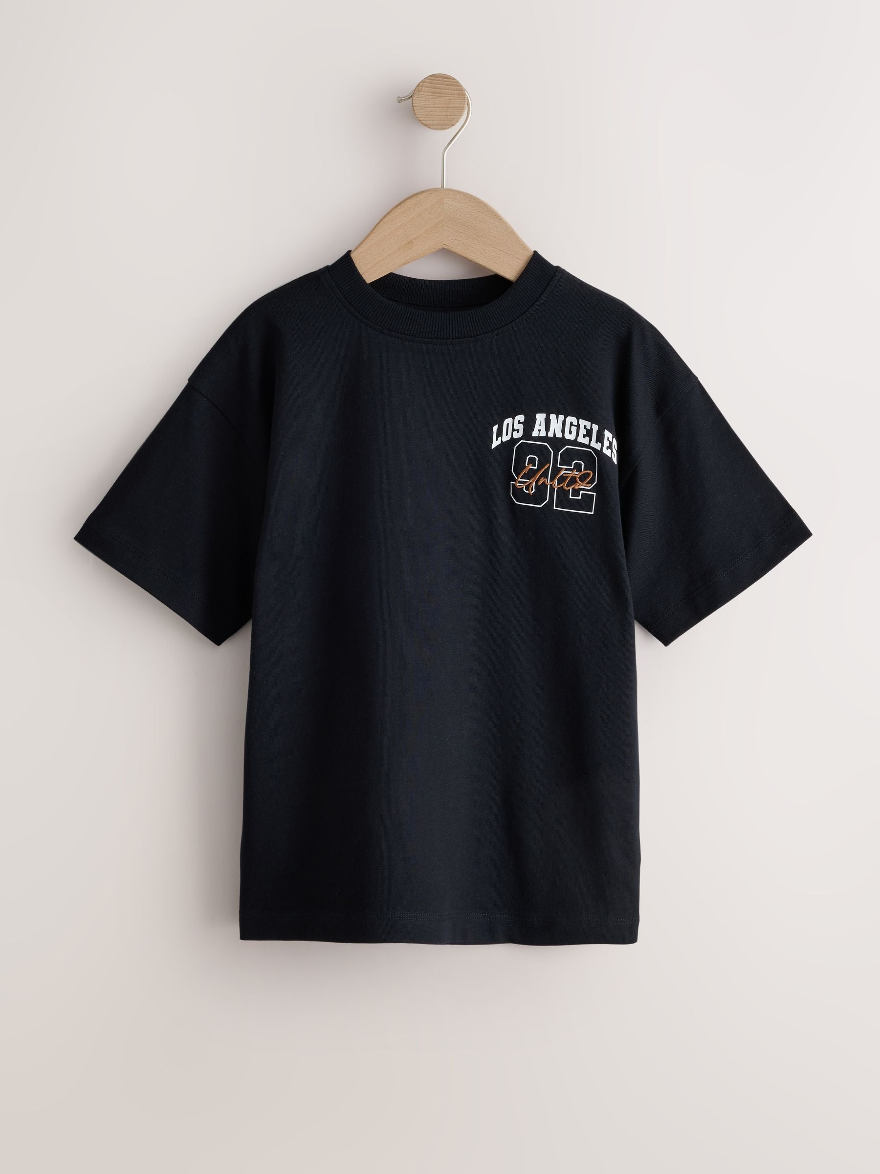 Dsiney Kidz - Brown/Cream/Black Relaxed Fit Graphic Print Short Sleeve T-Shirts 3 Pack (3-16yrs) image 2