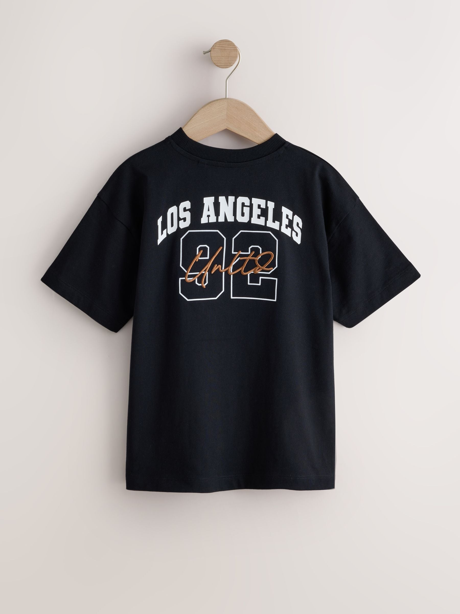Dsiney Kidz - Brown/Cream/Black Relaxed Fit Graphic Print Short Sleeve T-Shirts 3 Pack (3-16yrs) image 5