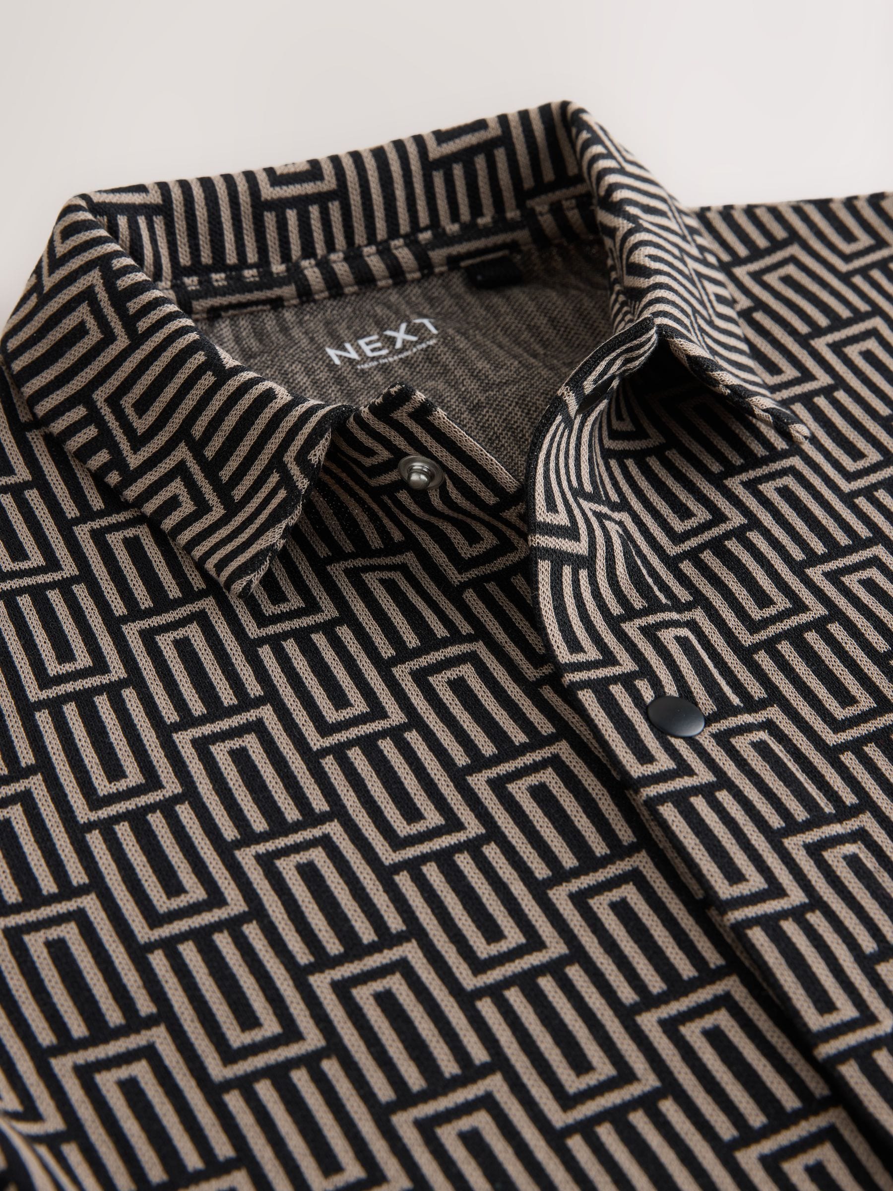 Dsiney Kidz - Black/Tan Geo Short Sleeve Jersey Shirt (3-16yrs) image 6