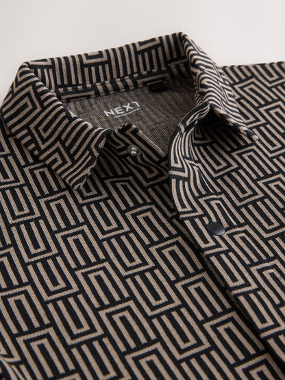 Dsiney Kidz - Black/Tan Geo Short Sleeve Jersey Shirt (3-16yrs) image 6