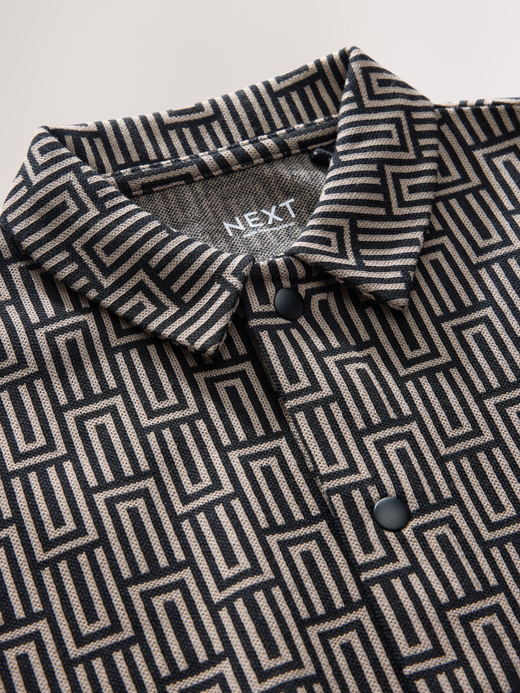 Dsiney Kidz - Black/Tan Geo Short Sleeve Jersey Shirt (3-16yrs) image 7