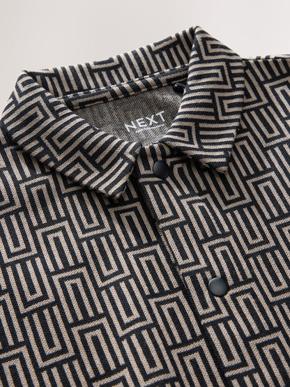 Dsiney Kidz - Black/Tan Geo Short Sleeve Jersey Shirt (3-16yrs) image 7