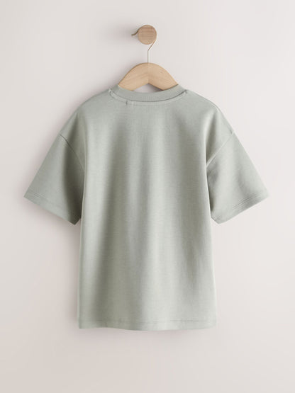Dsiney Kidz - Mineral Green Graphic Heavyweight Short Sleeve T-Shirt (3-16yrs) image 2