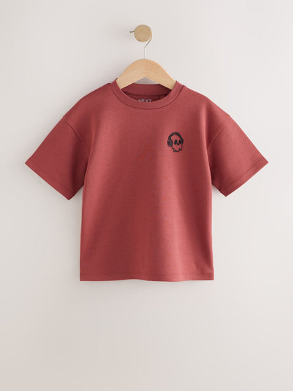 Dsiney Kidz - Rust Red Graphic Heavyweight Short Sleeve T-Shirt (3-16yrs) image 1