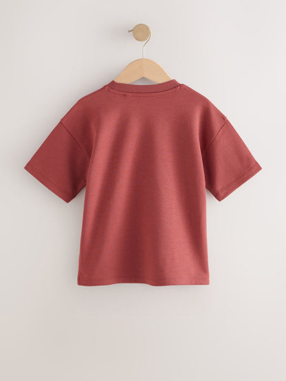 Dsiney Kidz - Rust Red Graphic Heavyweight Short Sleeve T-Shirt (3-16yrs) image 2