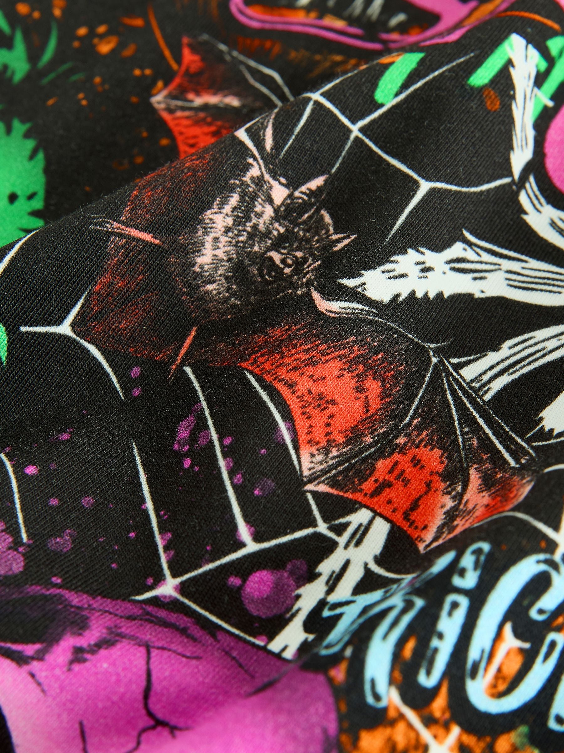 Dsiney Kidz - Black Halloween Short Sleeve Graphic T-Shirt (3-16yrs) image 3