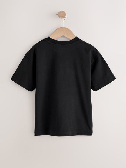 Dsiney Kidz - Black Graffiti Short Sleeve Graphic T-Shirt (3-16yrs) image 6