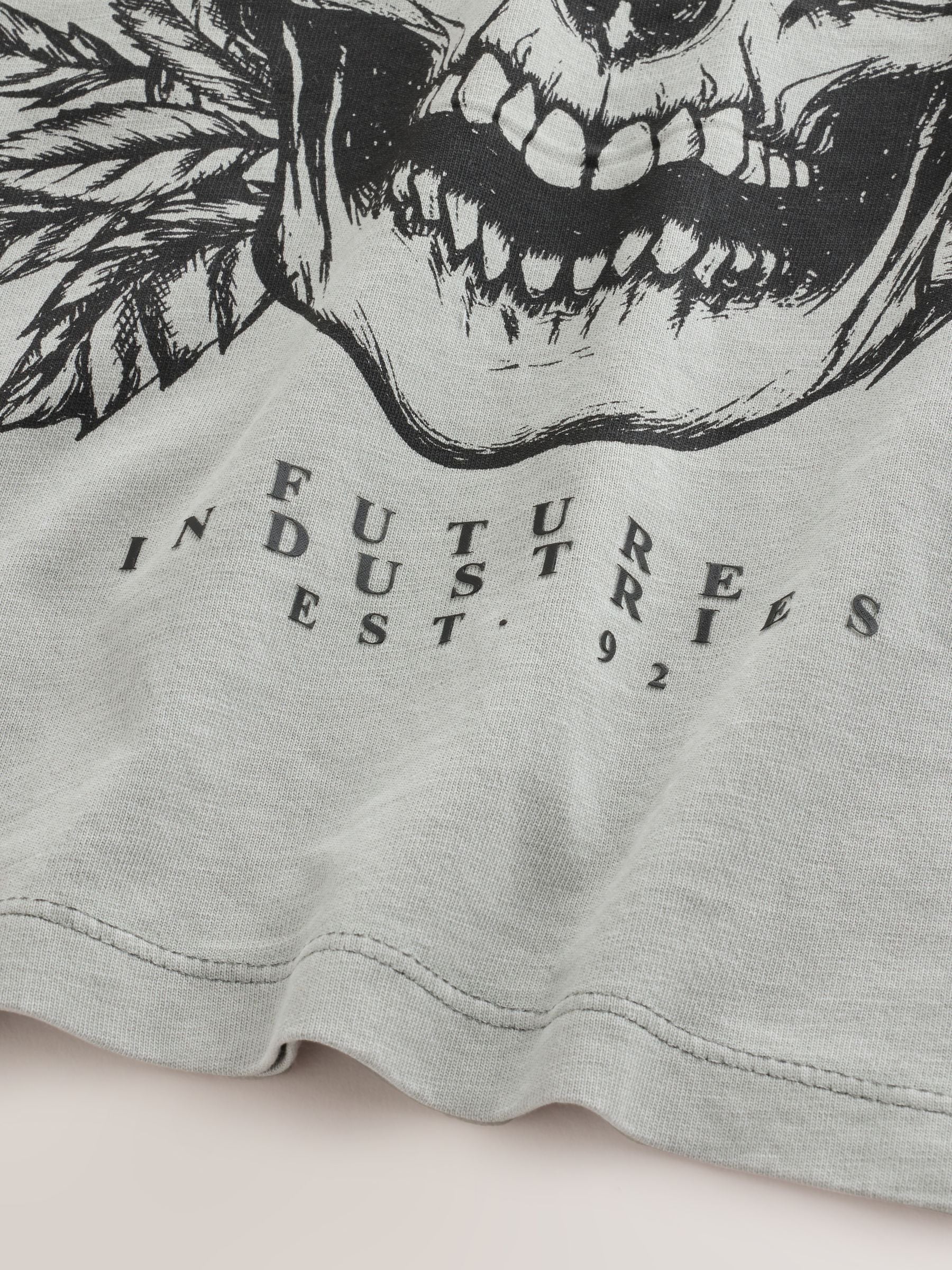 Dsiney Kidz - Grey Skull Short Sleeve Graphic T-Shirt (3-16yrs) image 8