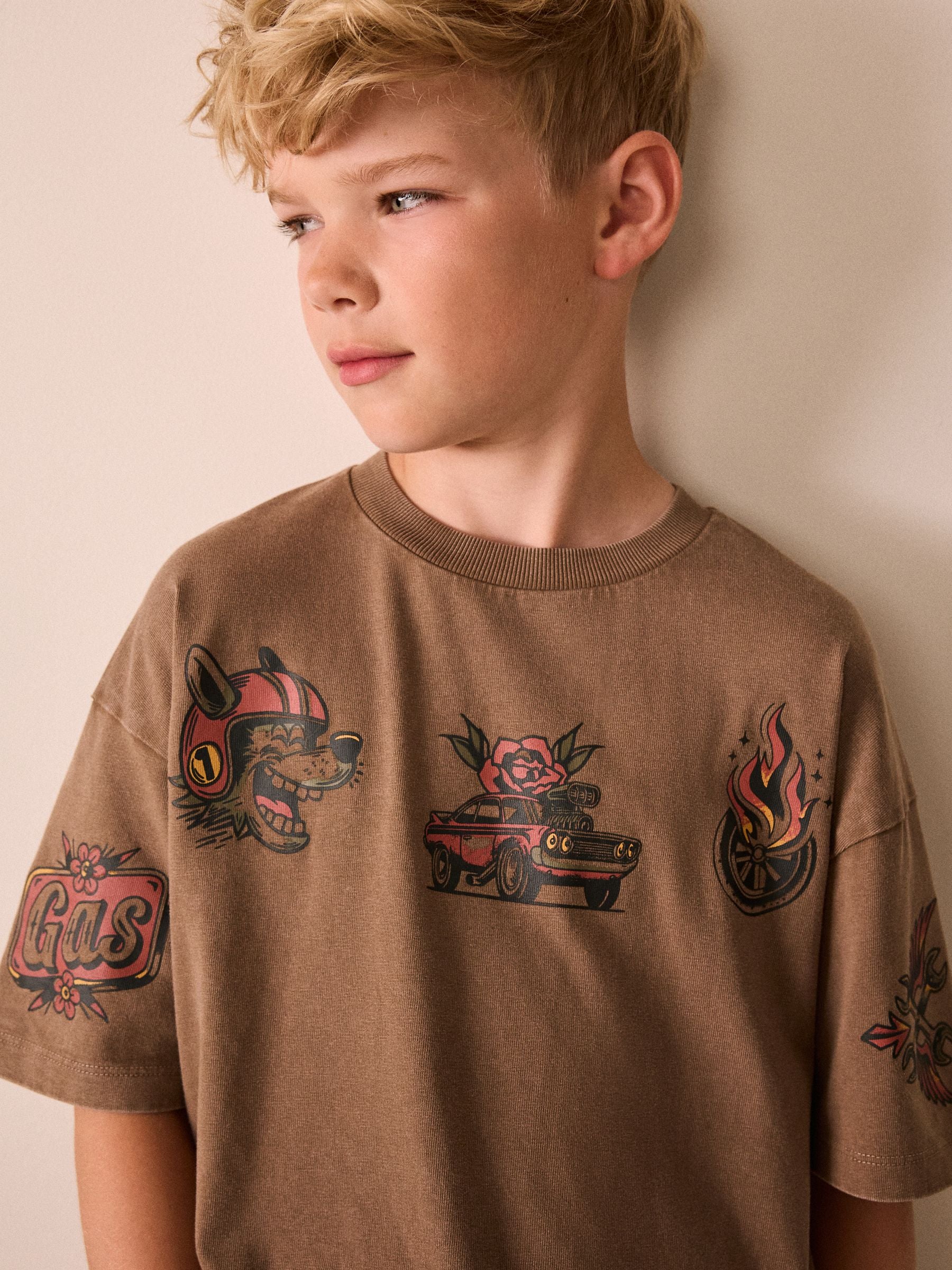 Dsiney Kidz - Mink Back Print Washed Graphic T-Shirt (3-16yrs) image 3