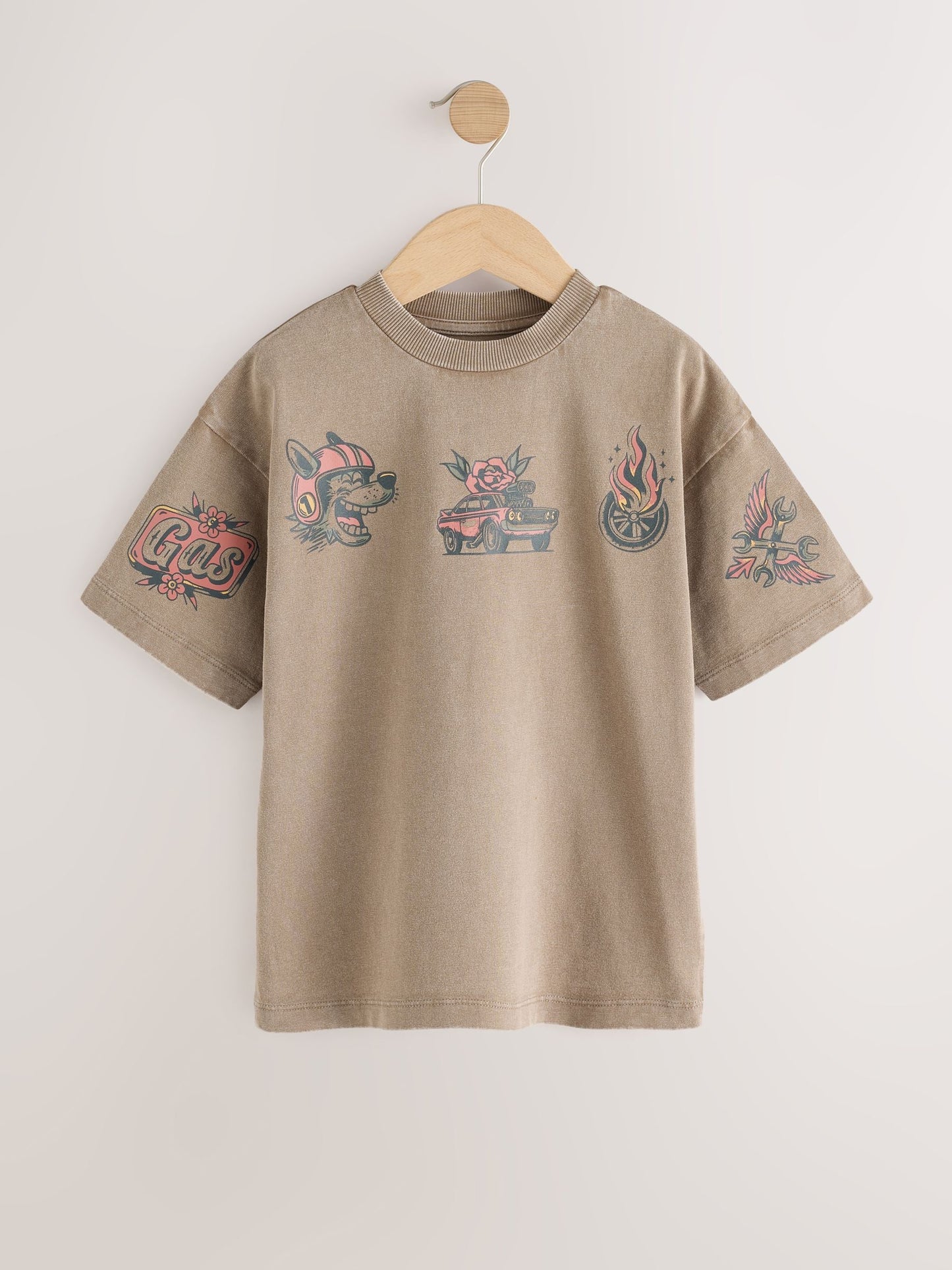 Dsiney Kidz - Mink Back Print Washed Graphic T-Shirt (3-16yrs) image 5