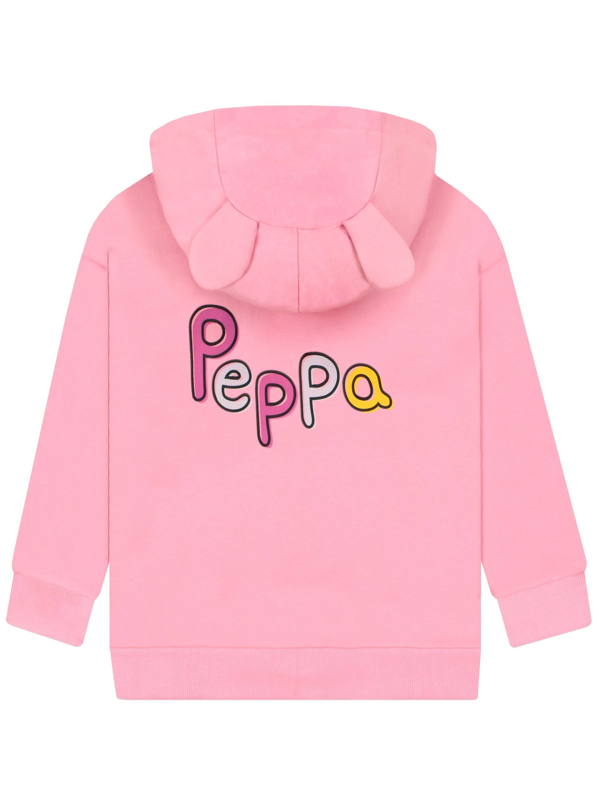Character Pink Peppa Pig Zip Hoodie With 3D Ears - image 4