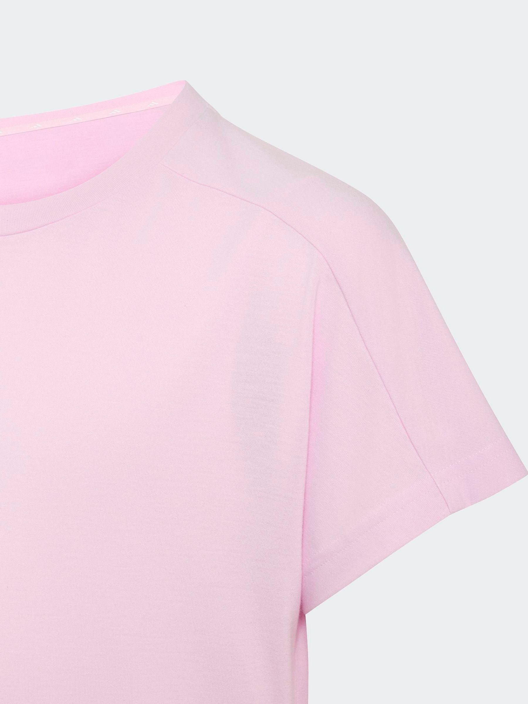 Dsiney Kidz - adidas Pink Essentials Logo T-Shirt image 4