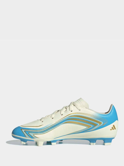 adidas Beige F50 Messi Club Firm Ground / Multi Ground Football Boots Kids image 3