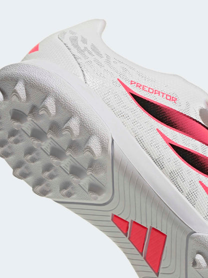 adidas White Predator Club Hook & Loop Turf Football Boots Kids image 7