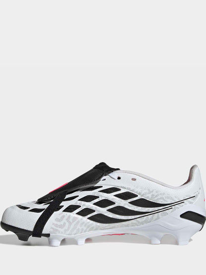adidas White Predator League Fold-Over Tongue Firm Ground Boots image 4