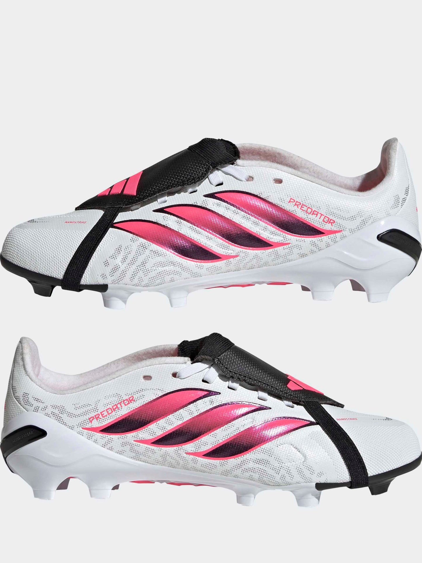 adidas White Predator League Fold-Over Tongue Firm Ground Boots image 9