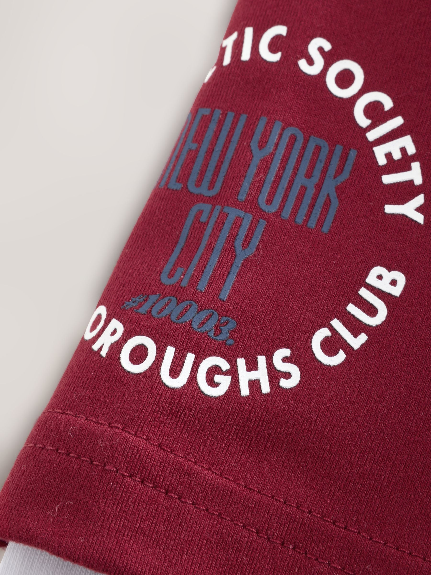 Dsiney Kidz - Burgundy Red Varsity Long Sleeve T-Shirt (3-16yrs) image 6