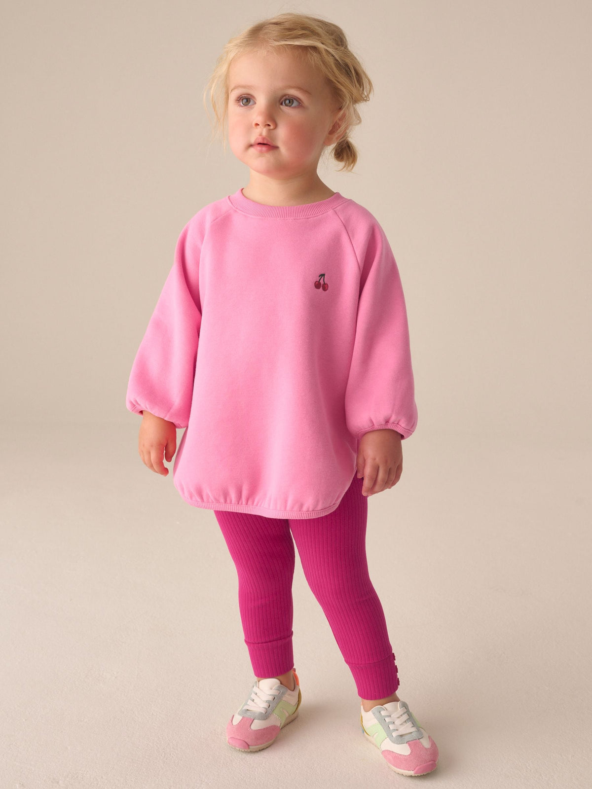 Dsiney Kidz - Bright Pink Sweatshirt and Leggings Set (3mths-7yrs) image 1