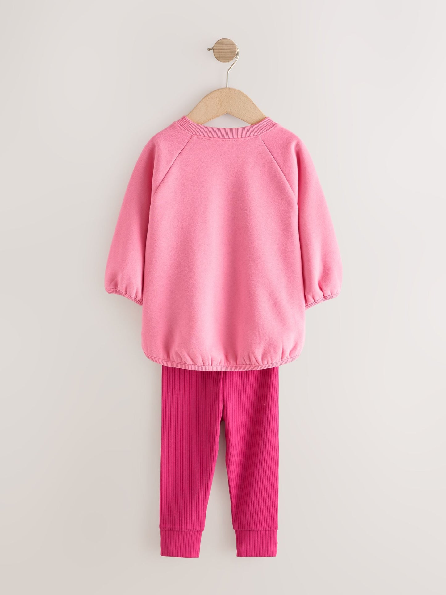 Bright Pink Sweatshirt and Leggings Set (3mths-7yrs) image 3