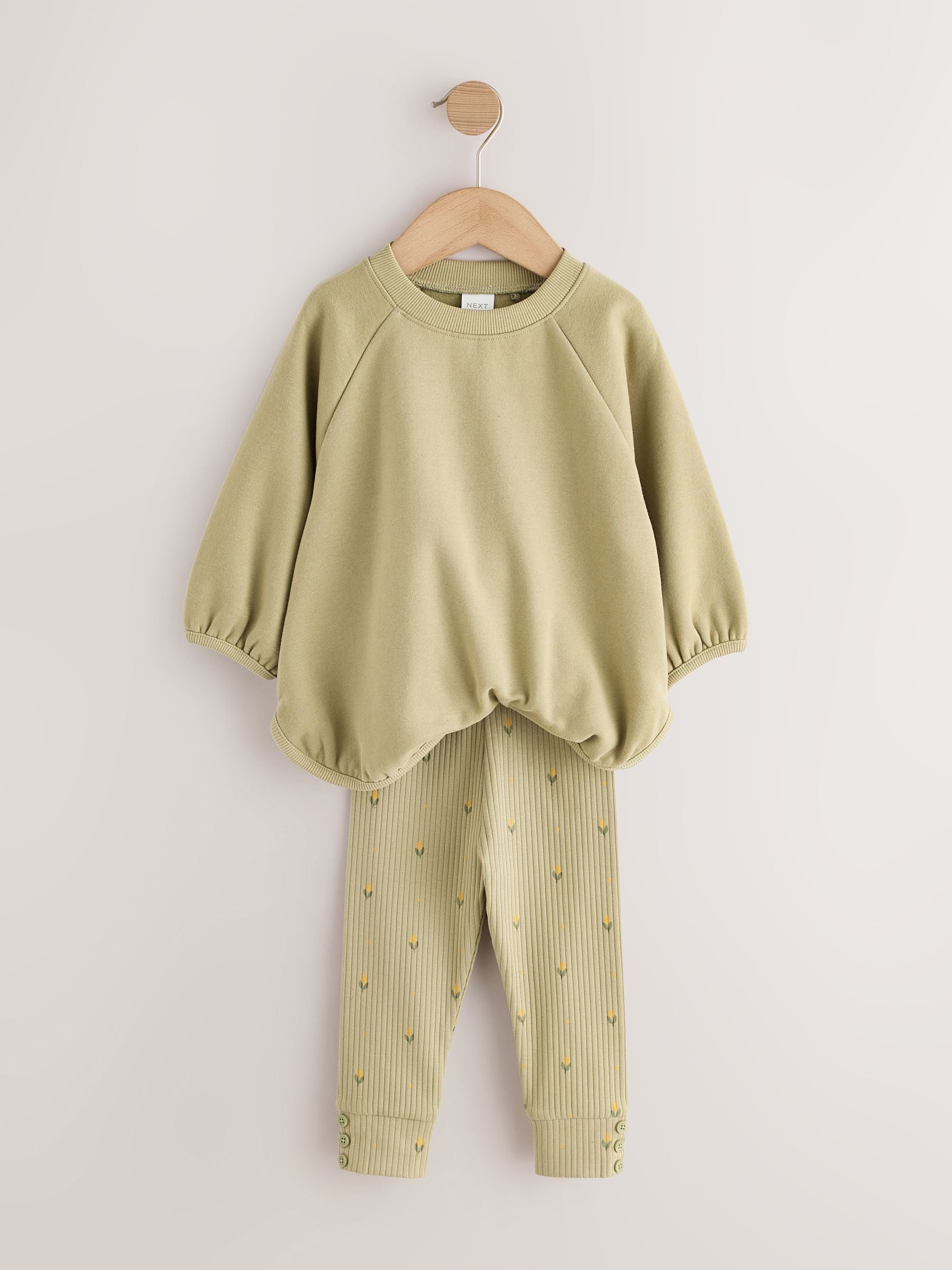 Dsiney Kidz - Light Green Sweatshirt and Leggings Set (3mths-7yrs) image 6