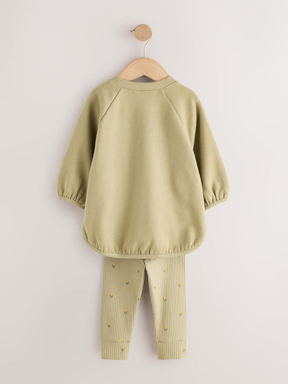 Dsiney Kidz - Light Green Sweatshirt and Leggings Set (3mths-7yrs) image 7